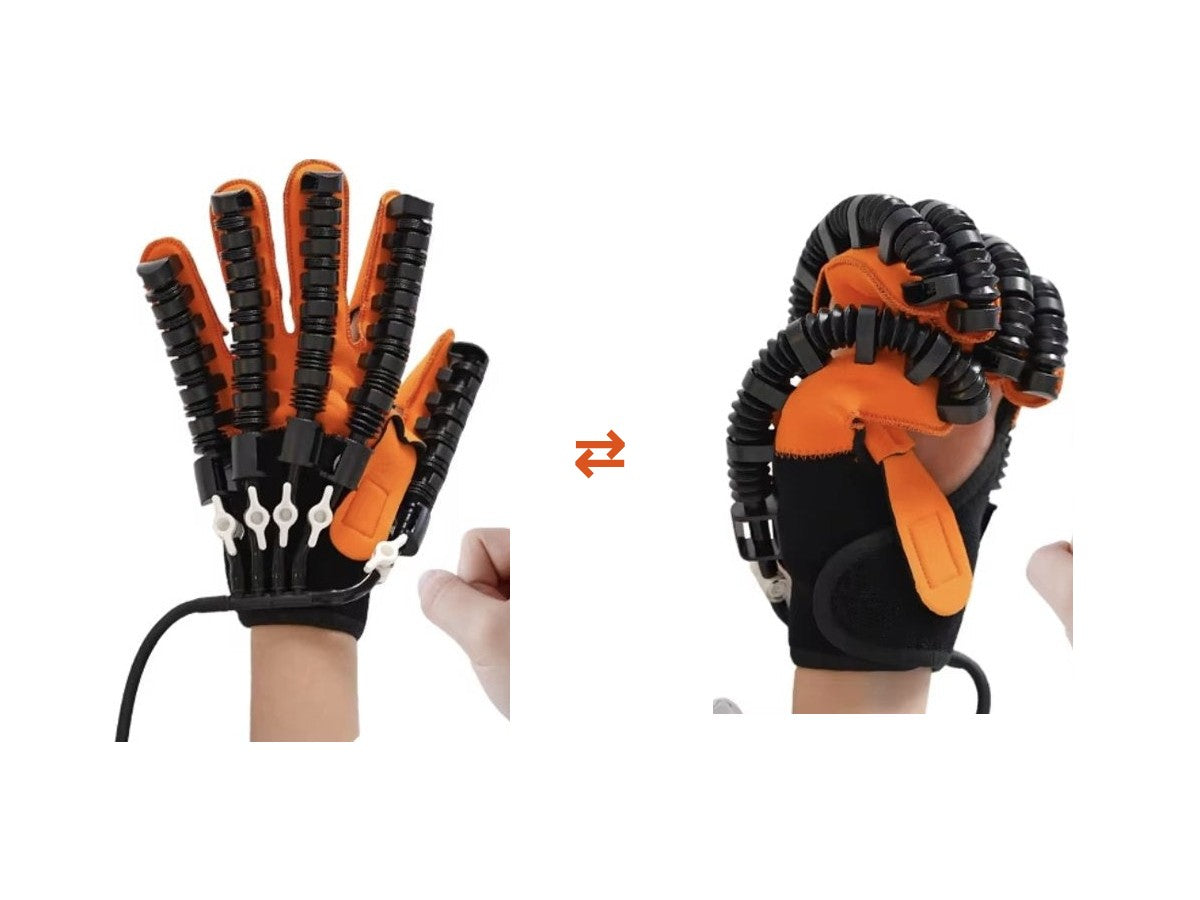 Handschuh gestreckt und gebeugt